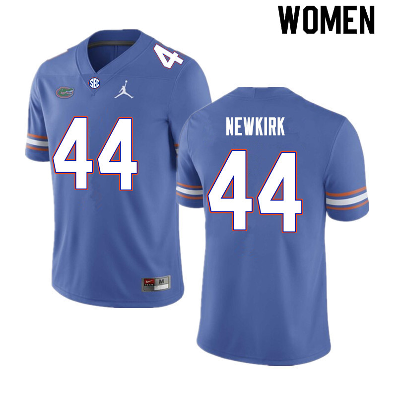 Women #44 Daquan Newkirk Florida Gators College Football Jerseys Sale-Royal